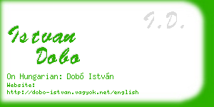 istvan dobo business card